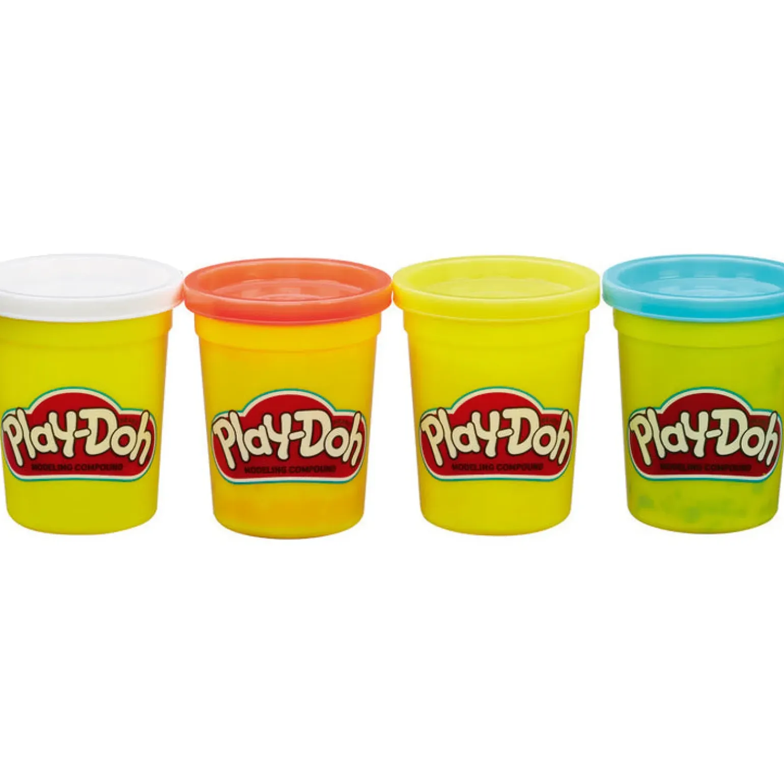 Plasticina Pack 4 Potes