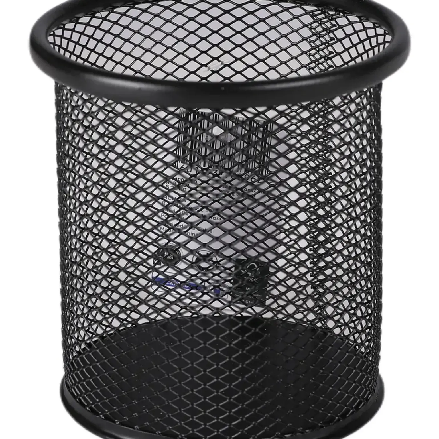 Porta Lápis 9cm Metal Preto