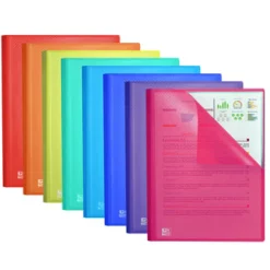 Portefólio com 60 Bolsas A4 (várias cores)