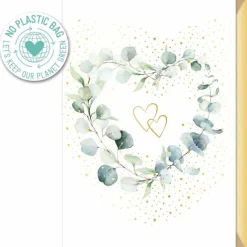 Postal - Coração Flores