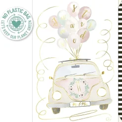 Postal - Just Married Carro