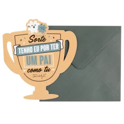 Postal - Sorte Tenho Eu Por Ter Um Pai Como Tu