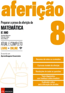Preparar a Prova de Aferição de Matemática 8.º Ano de Anabela Matoso, Cláudia Fialho e Artur Moura