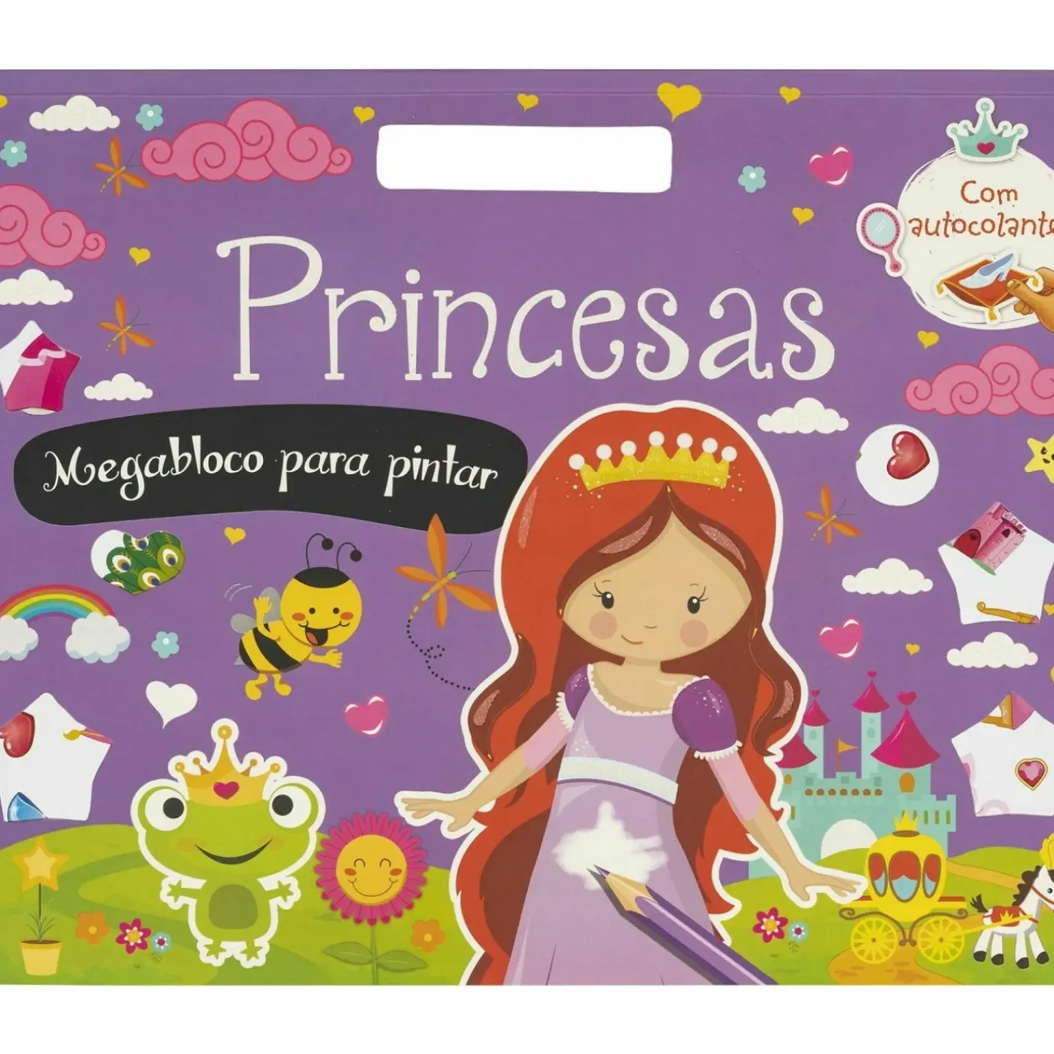 Princesas - Megabloco para Pintar com Autocolantes