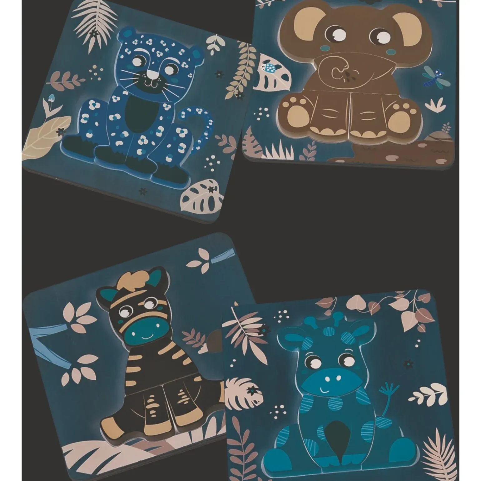 Puzzle Animais De Madeira Zoko