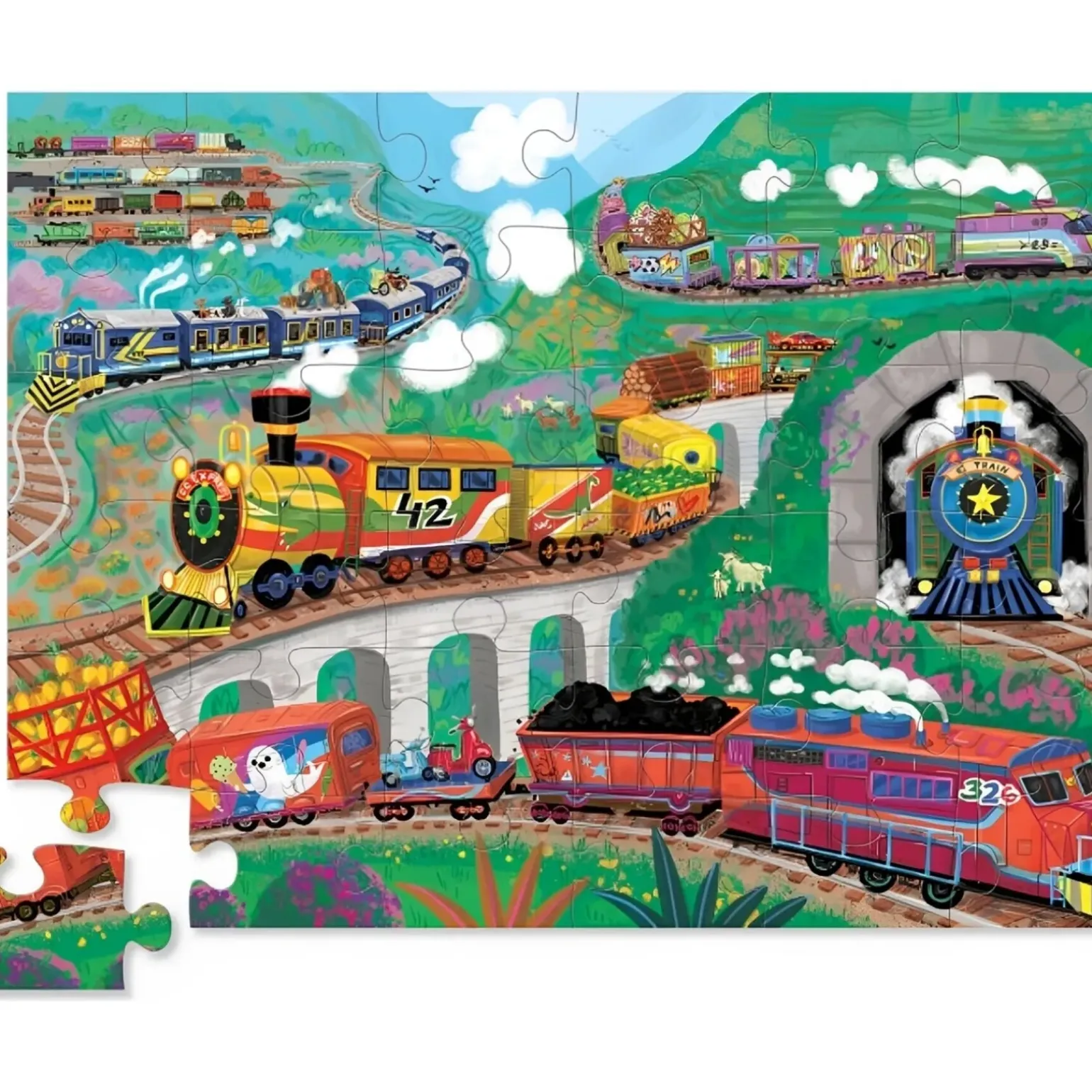 Puzzle 36 Pcs All Aboard Crocodile Creek