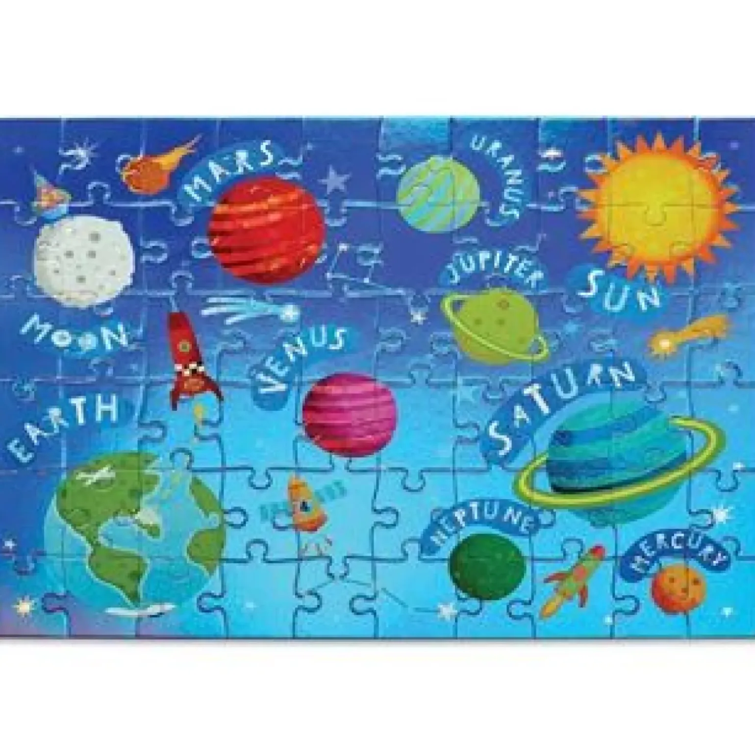 Puzzle 60 Peças Foil Outer Space