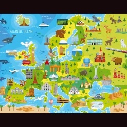 Puzzle 150 Peças Mapa Da Europa Educa