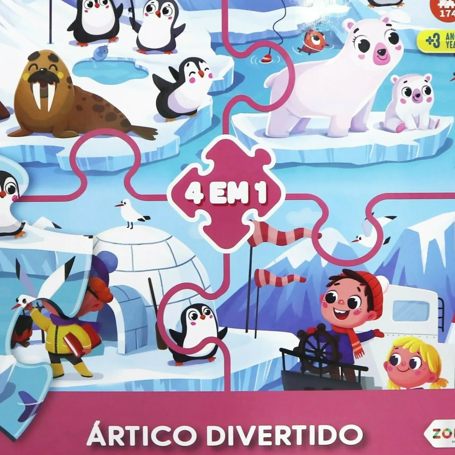 Puzzle Ártico / Explora Oceanos / Um Dia Quinta Sortido