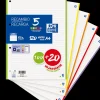 Recarga A4 100+20Folhas 90G Pautado 5 Cores