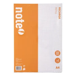 Recarga A4 100 Folhas Quadriculado Note!