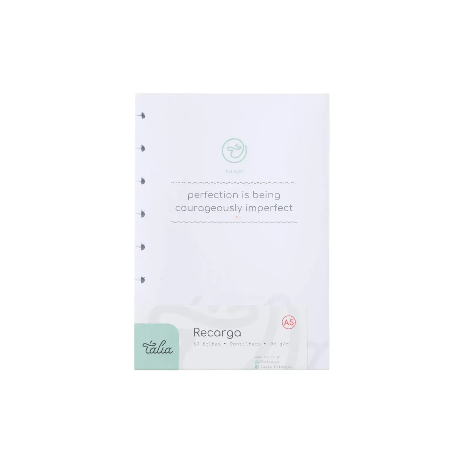 Recarga Papel A5 Pontilhado para Caderno Smart