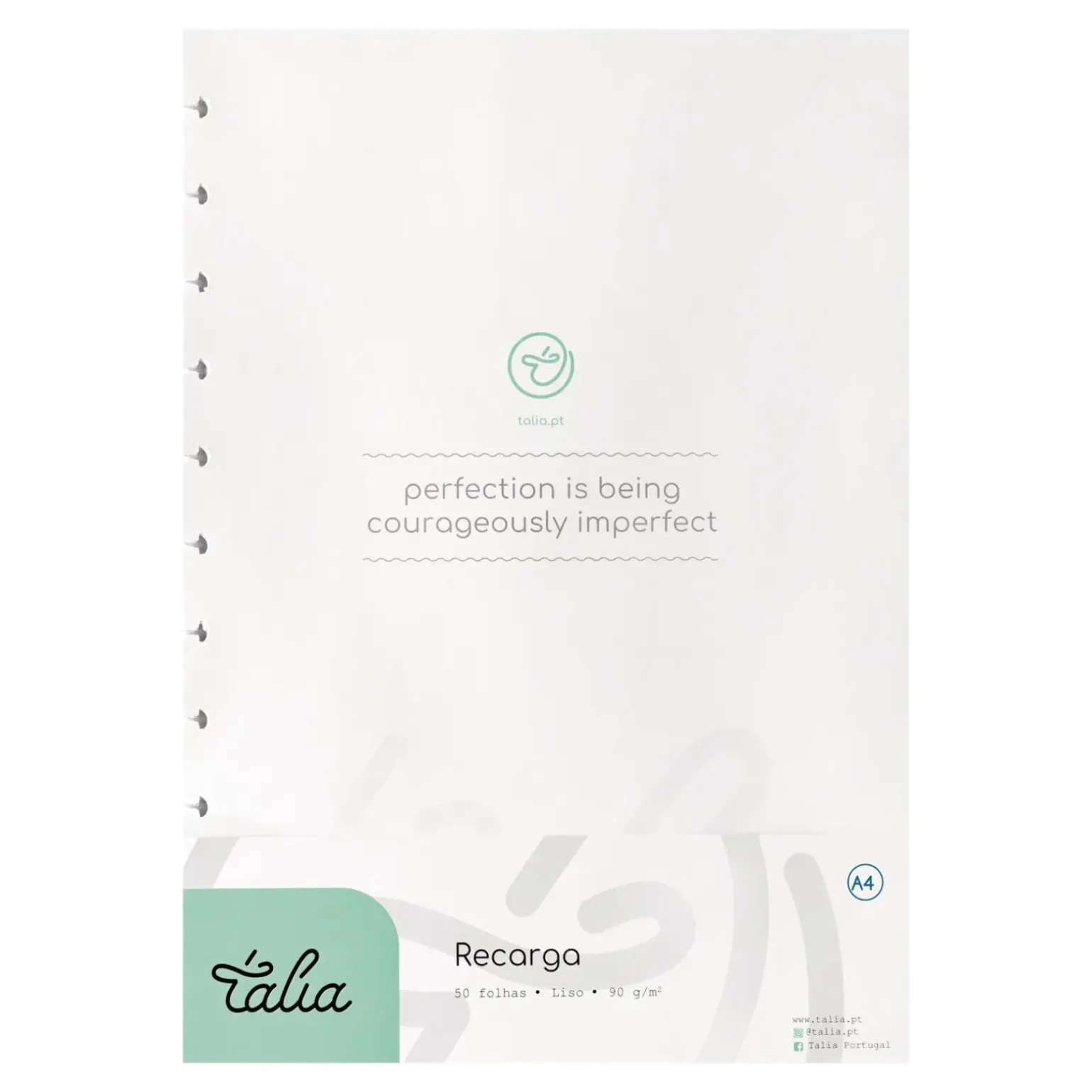 Recarga para Caderno Smart A4 Liso 50 Folhas Talia