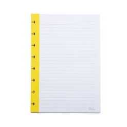 Recarga Para Caderno Smart A5 Pautado 50Folhas Banda Cor