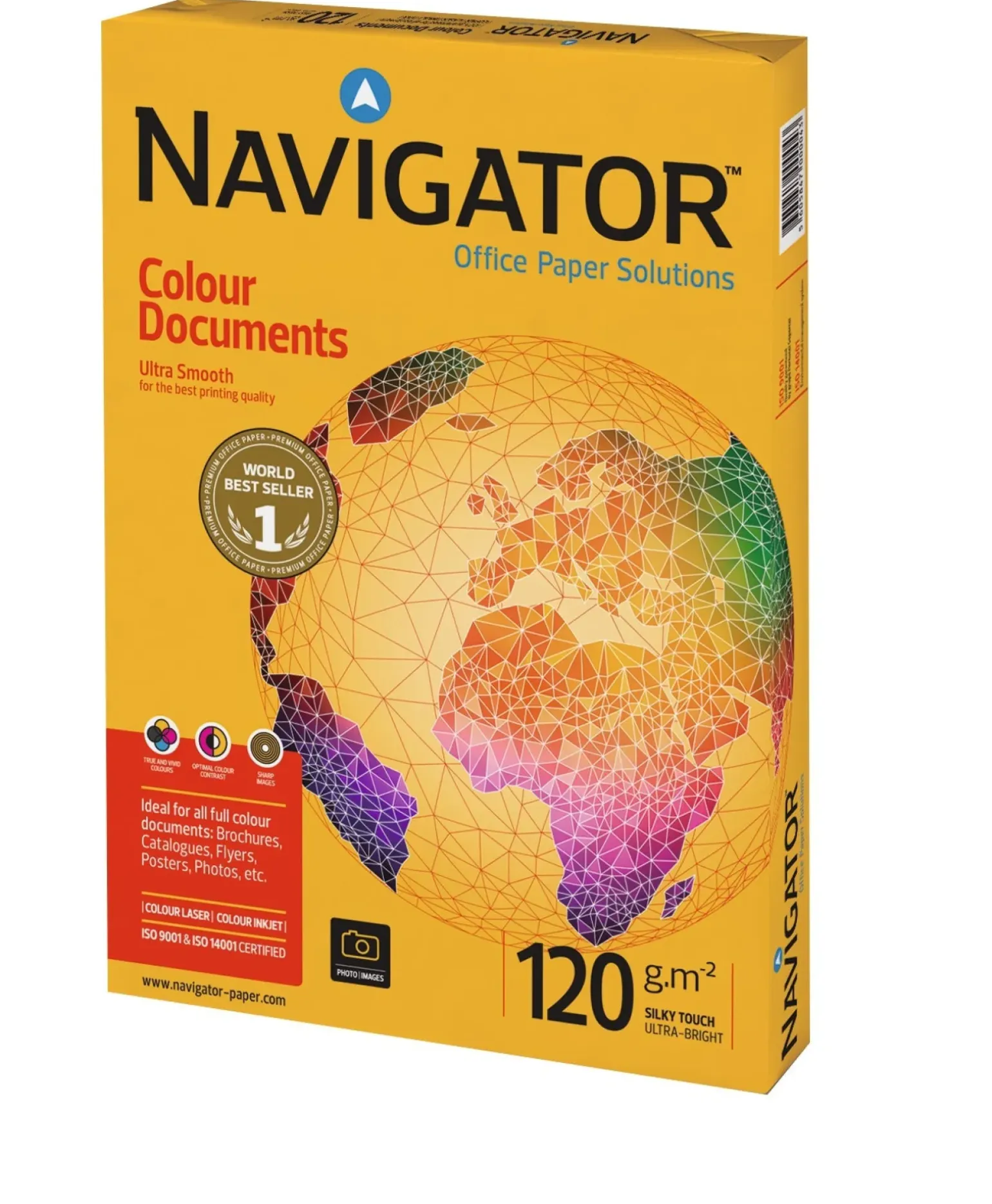 Resma Papel Impressão Navigator A4 120G 250 Folhas