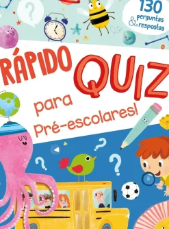 Rápido Quiz para Pré-escolares + 4 Anos - O Meu Primeiro Livro de Jogos