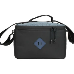 Saco Lanche Bicolor Azul