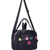 Saco Lanche Colorida Preto Rebecca Bonbon