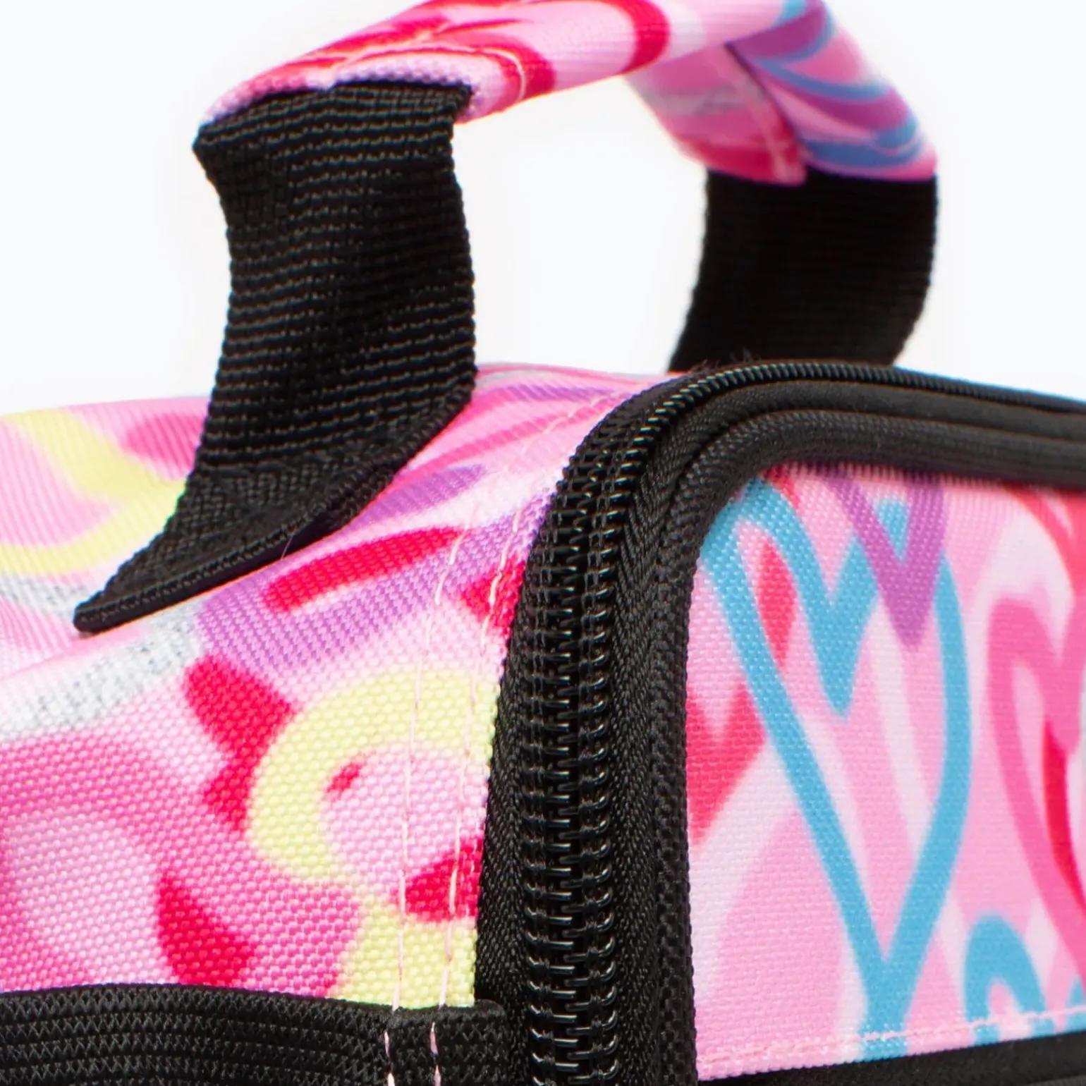 Saco Lanche Graffiti Hearts Rosa Hype