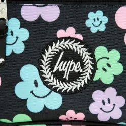 Saco Lanche Happy Flowers Preto Hype