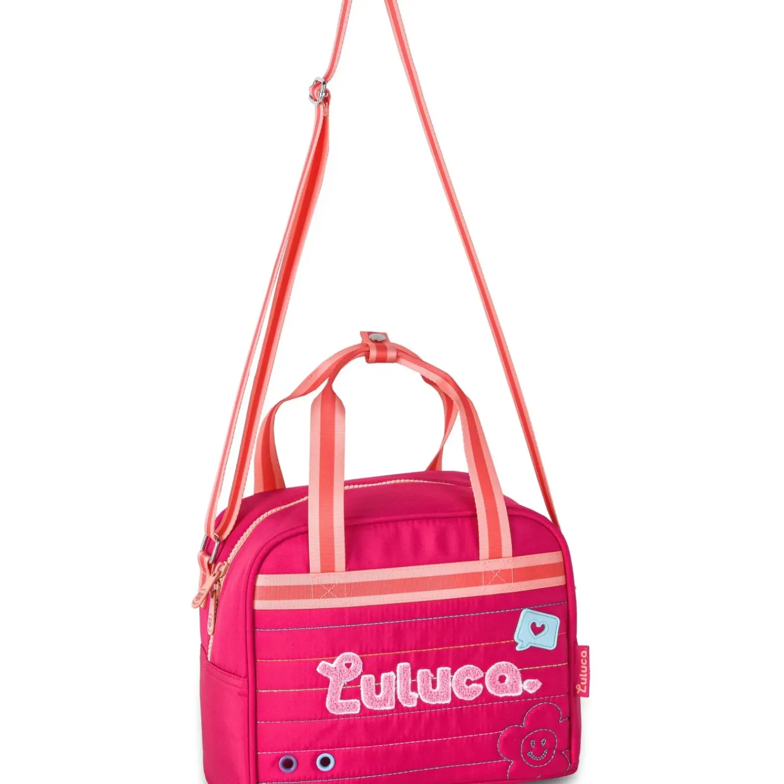 Saco Lanche Logo Rosa Luluca