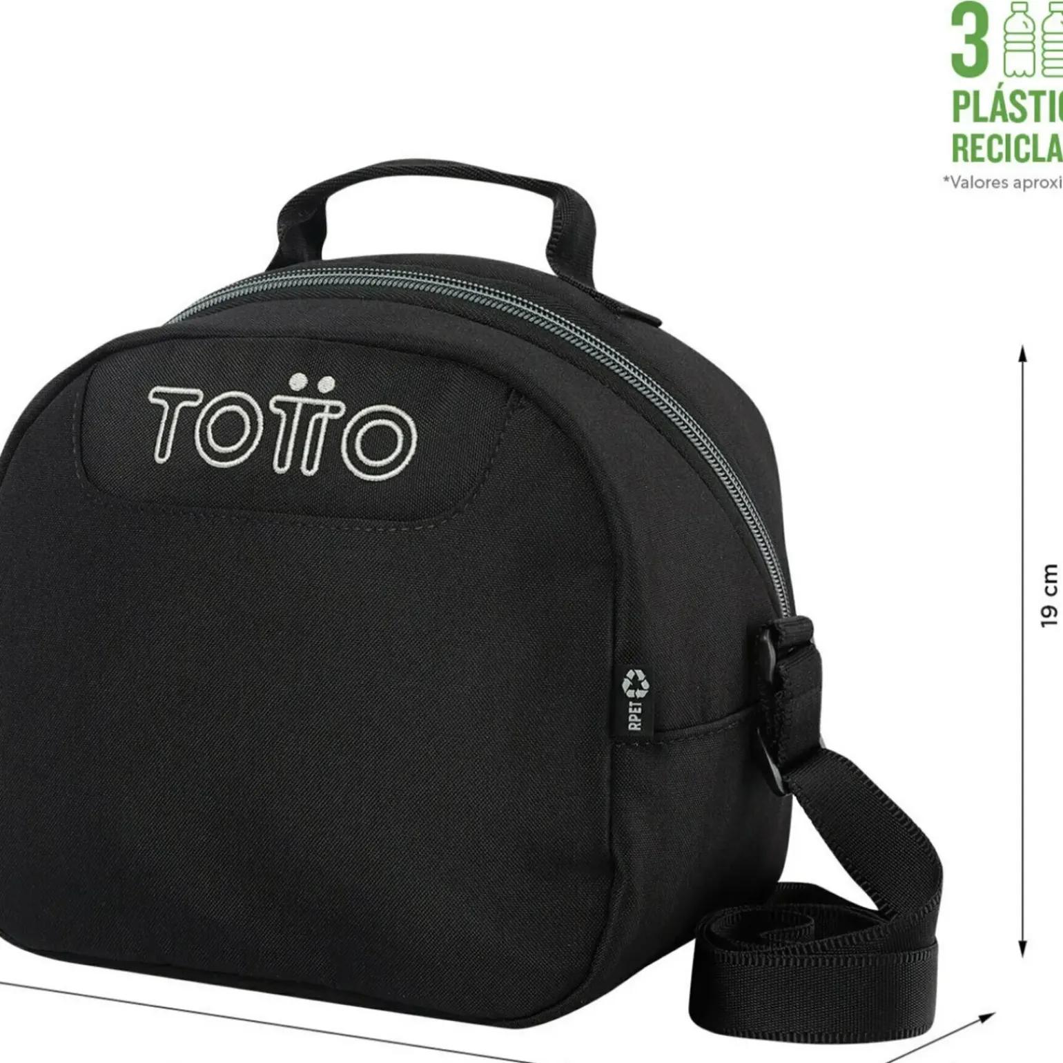 Saco Lanche Preto Totto