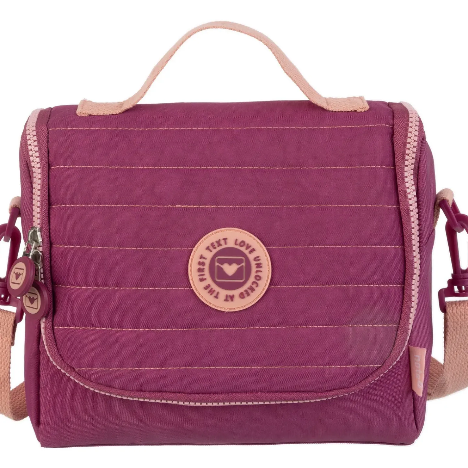 Saco Lanche Puffy Rosa Note!