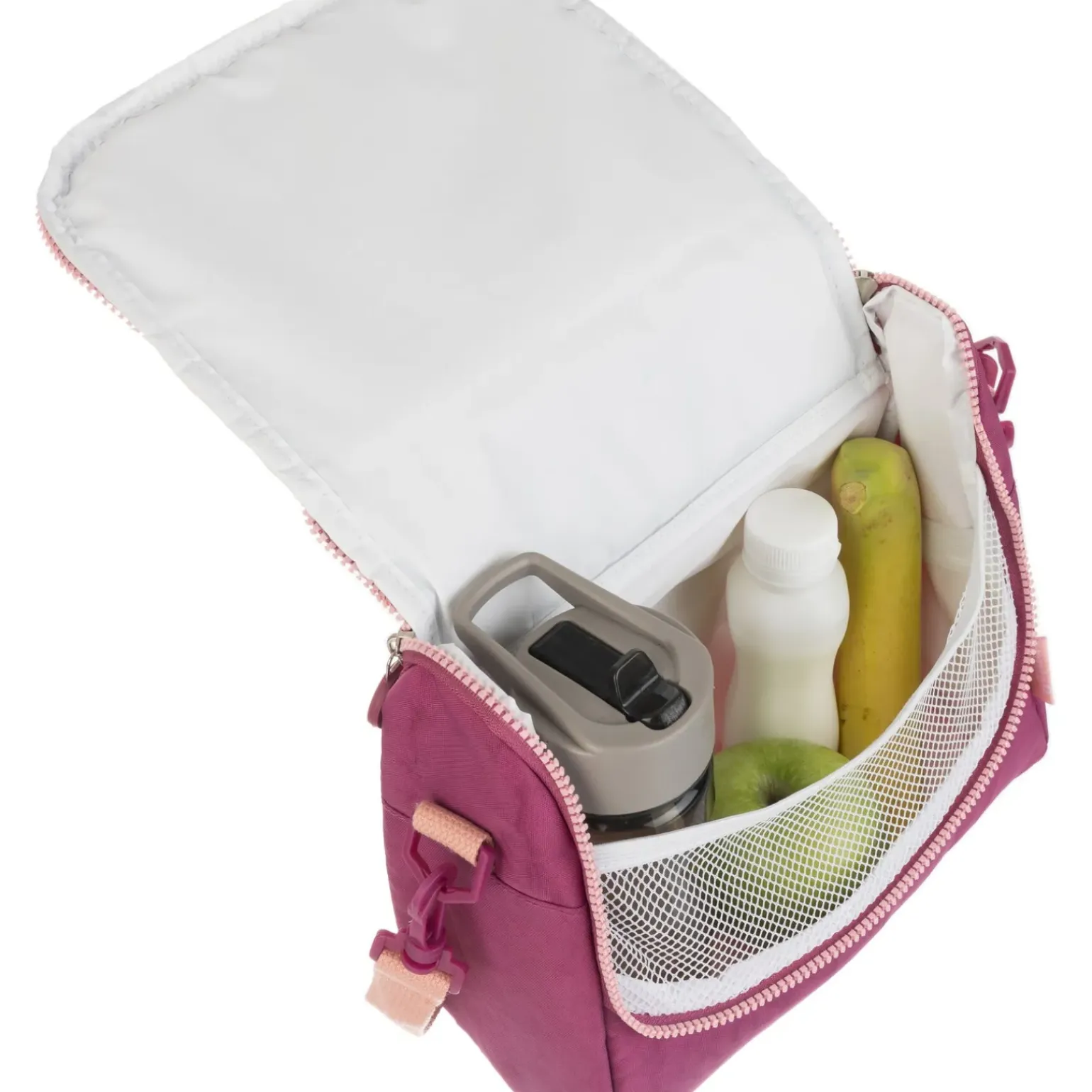 Saco Lanche Puffy Rosa Note!