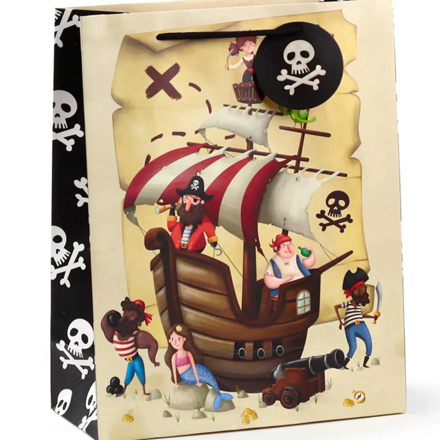 Saco Presente Grande - Pirata Jolly Rogers