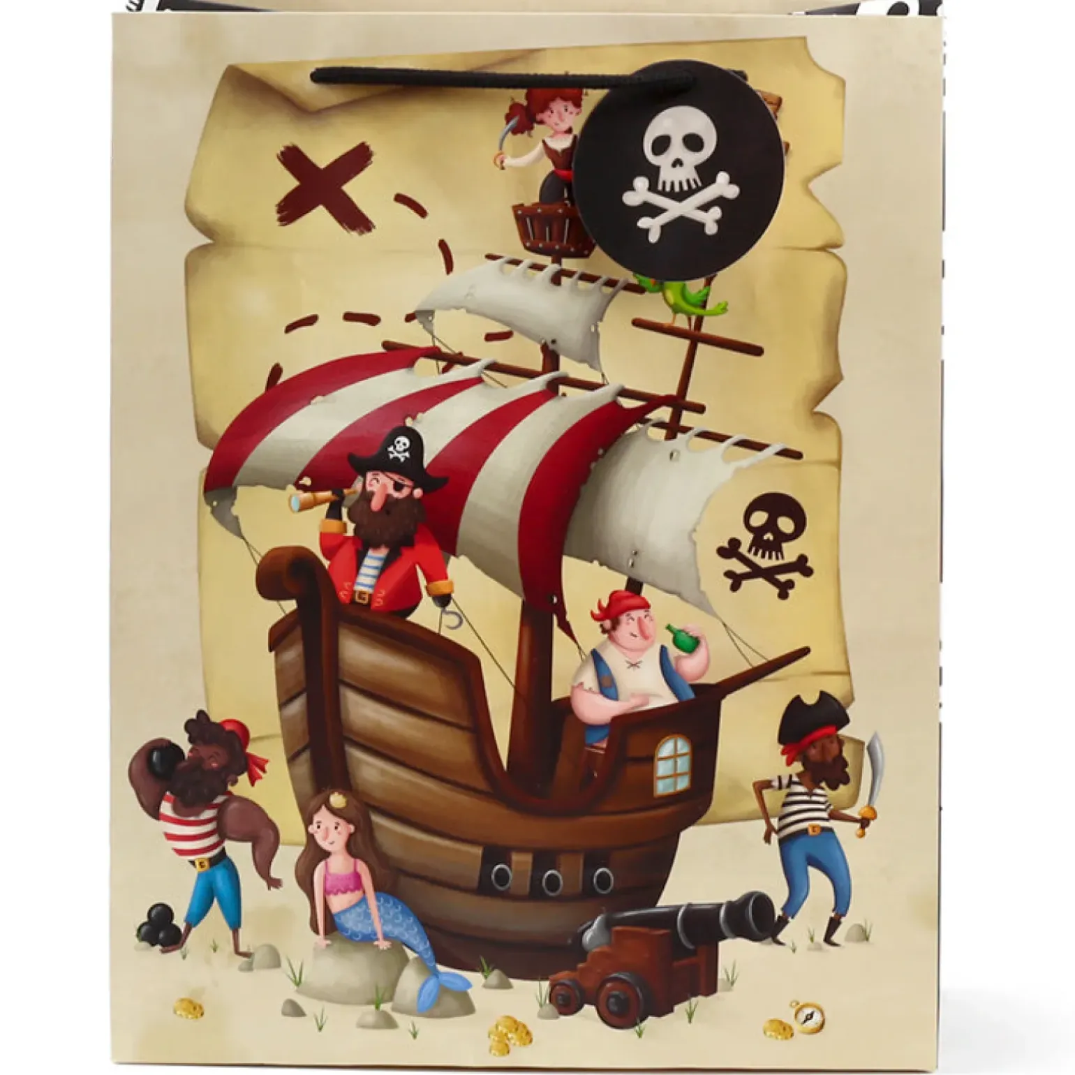 Saco Presente Grande - Pirata Jolly Rogers