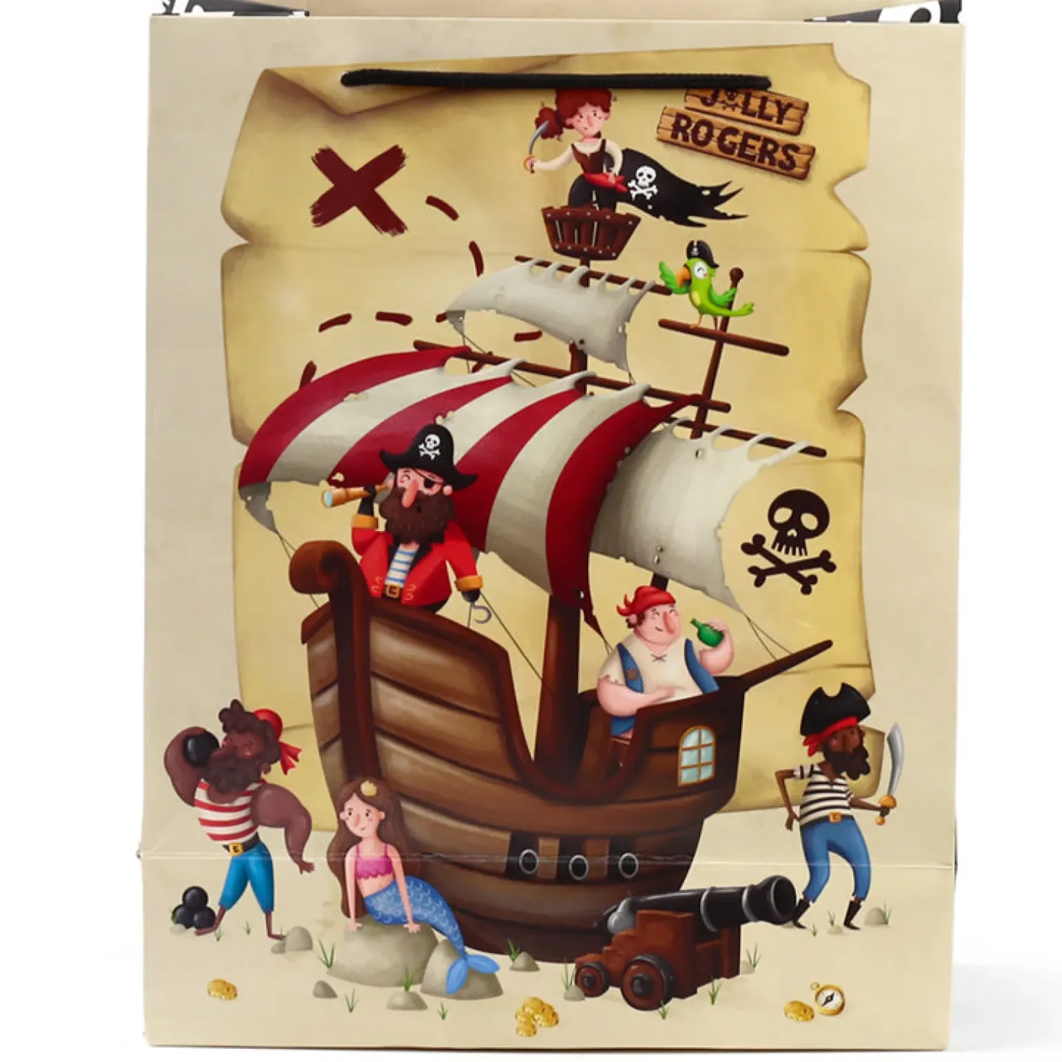 Saco Presente Grande - Pirata Jolly Rogers