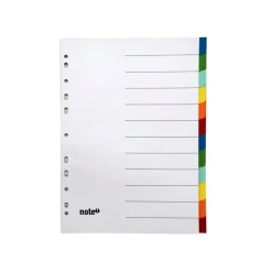 Separador A4 Cartão com 12 Divisórias Note!