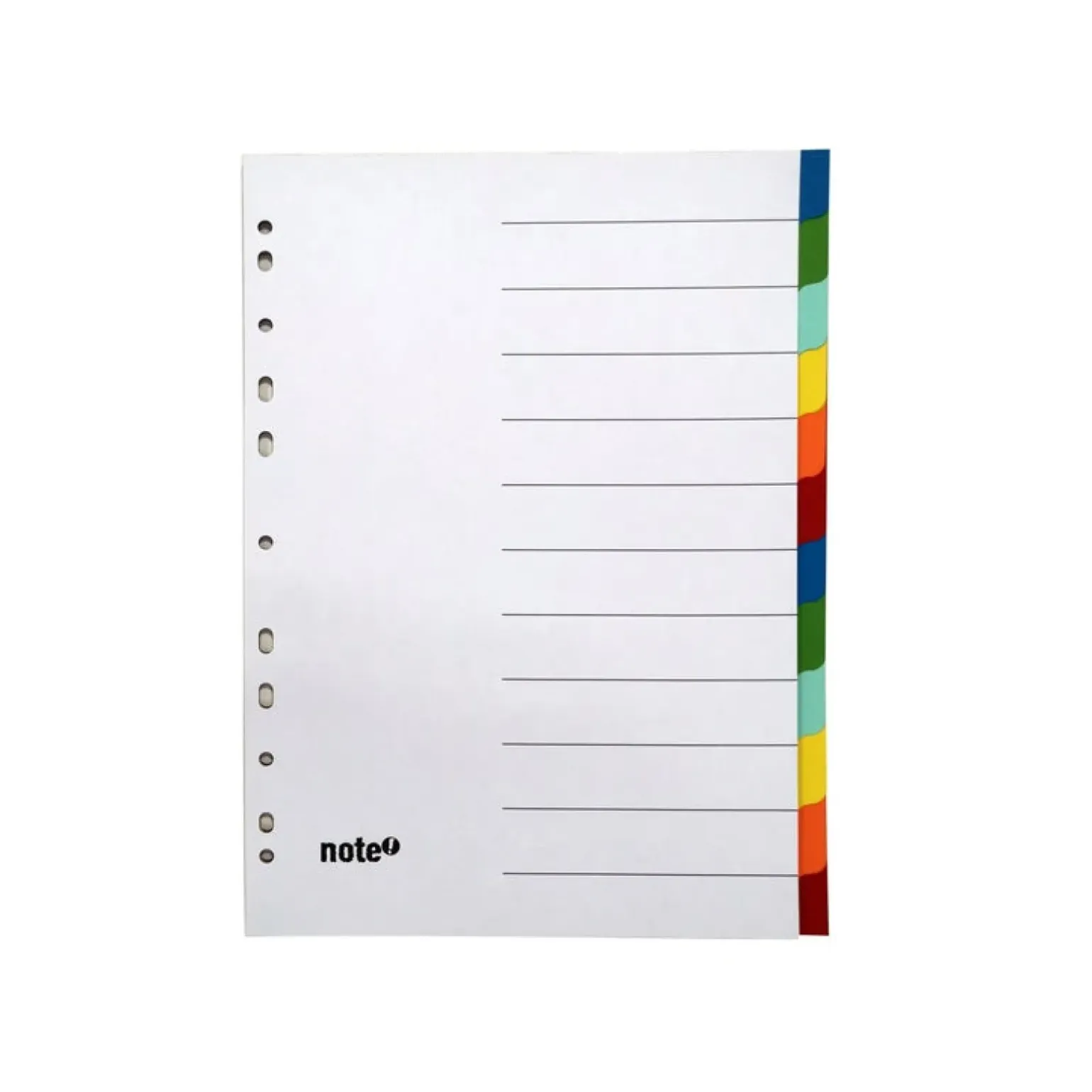 Separador A4 Cartão com 12 Divisórias Note!