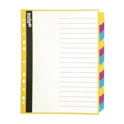 Separador A4 Polipropileno com 12 Divisórias Tecnocolours Note!