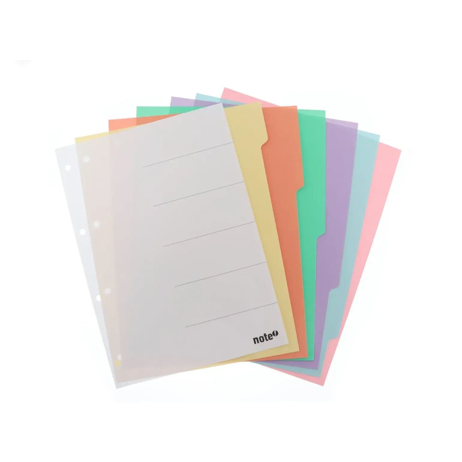 Separador com 6 Divisórias Pastel Note!