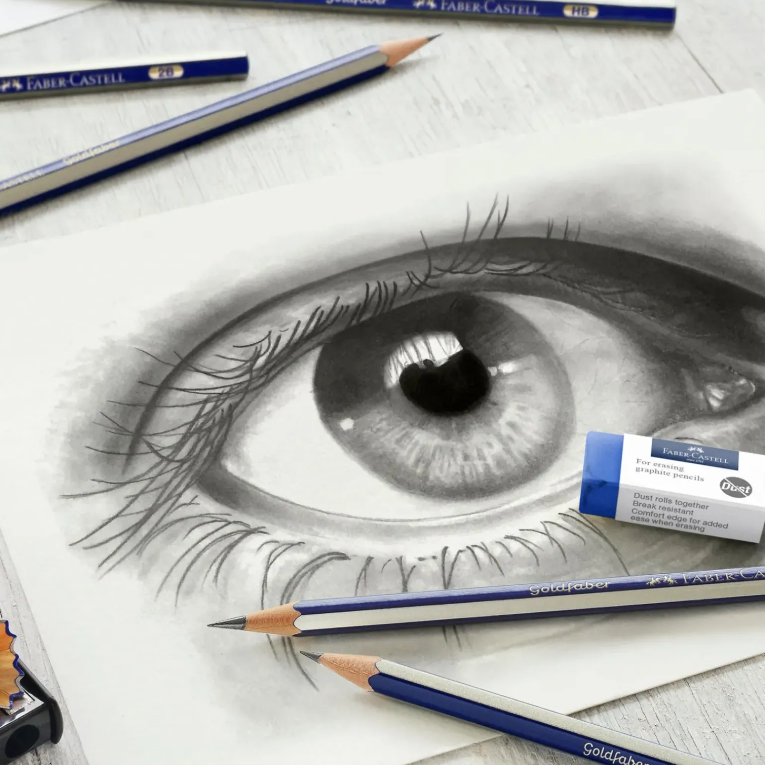 Set de Desenho com 6 Lápis, Borracha e Afia Faber Castell