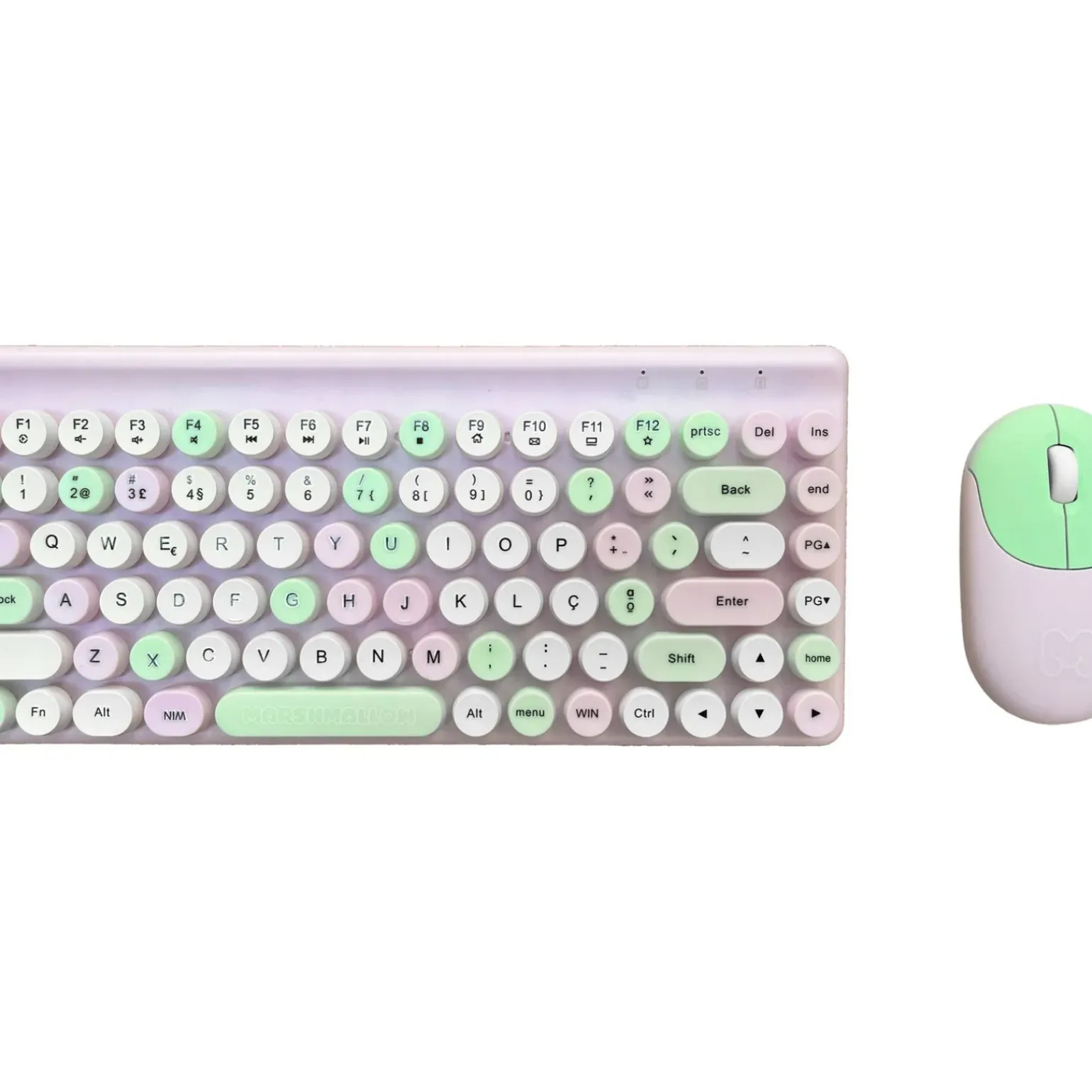 Set Teclado + Mouse Marshmallow
