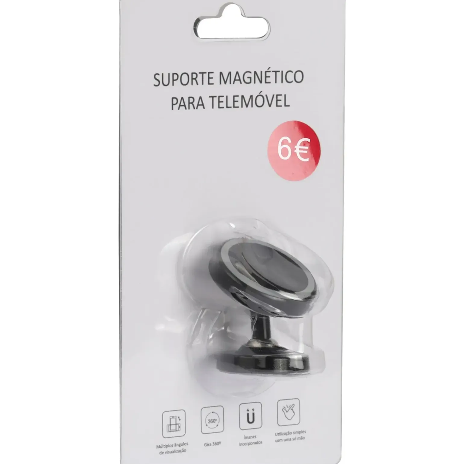 Suporte Magnético Para Telemóvel