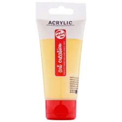 Tinta Acrilico 75Ml Amarelo Claro Art Creation