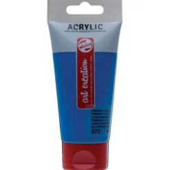 Tinta Acrílica 75ml Azul Ciano Art Creation Talens