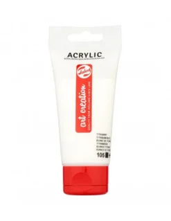 Tinta Acrílica 75ml Branco Titânio Art Creation Talens
