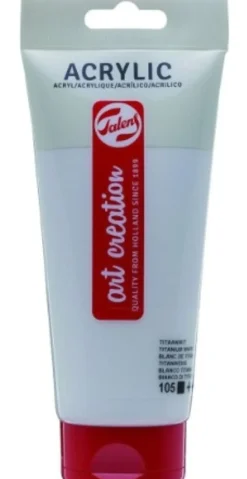 Tinta Acrílica 200ml Branco Titânio Talens