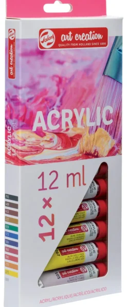 Tinta Acrílica 12ml 12 unidades Talens