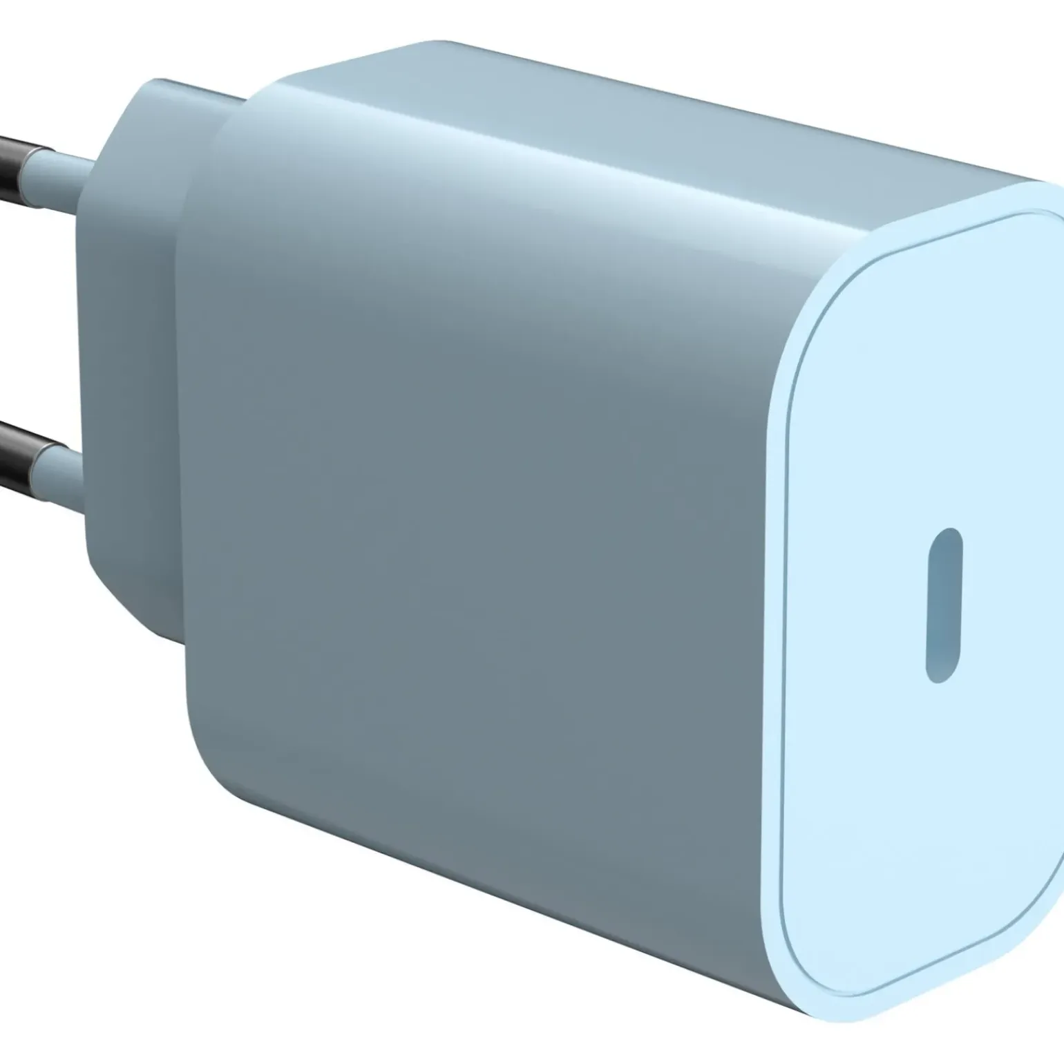 Tomada Usb-C Azul Aqua Sky