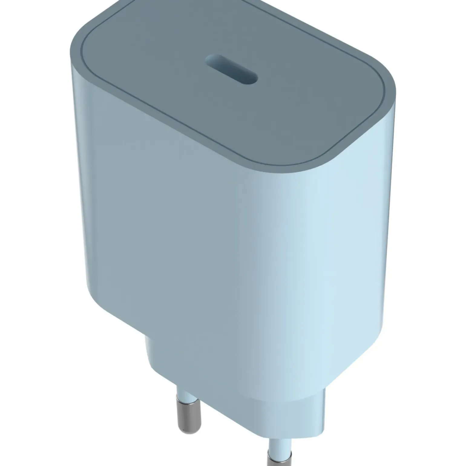 Tomada Usb-C Azul Aqua Sky