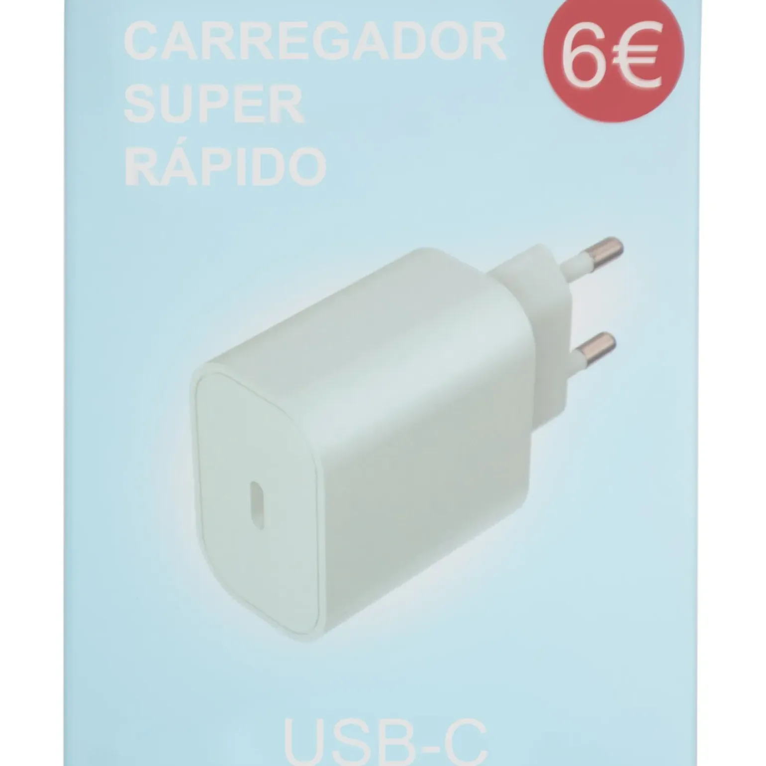 Tomada Usb-C Azul Aqua Sky