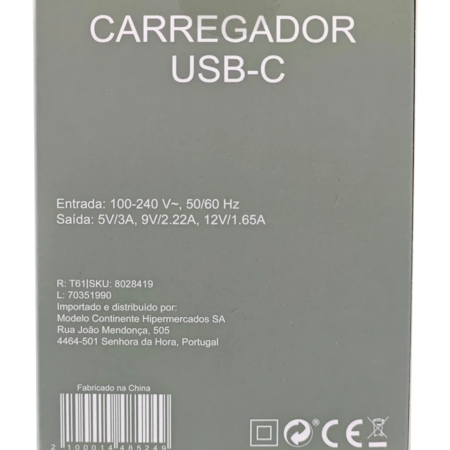Tomada USB-C Verde Fusion