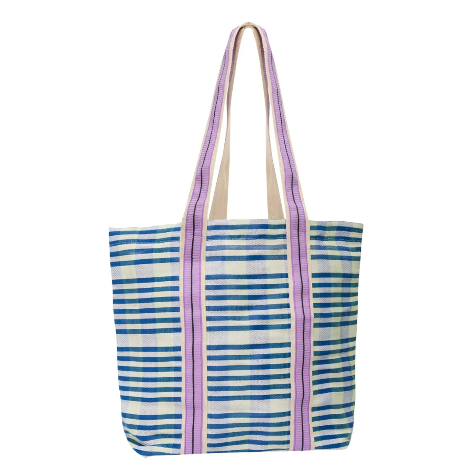 Tote Bag - Blue And White