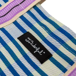 Tote Bag - Blue And White