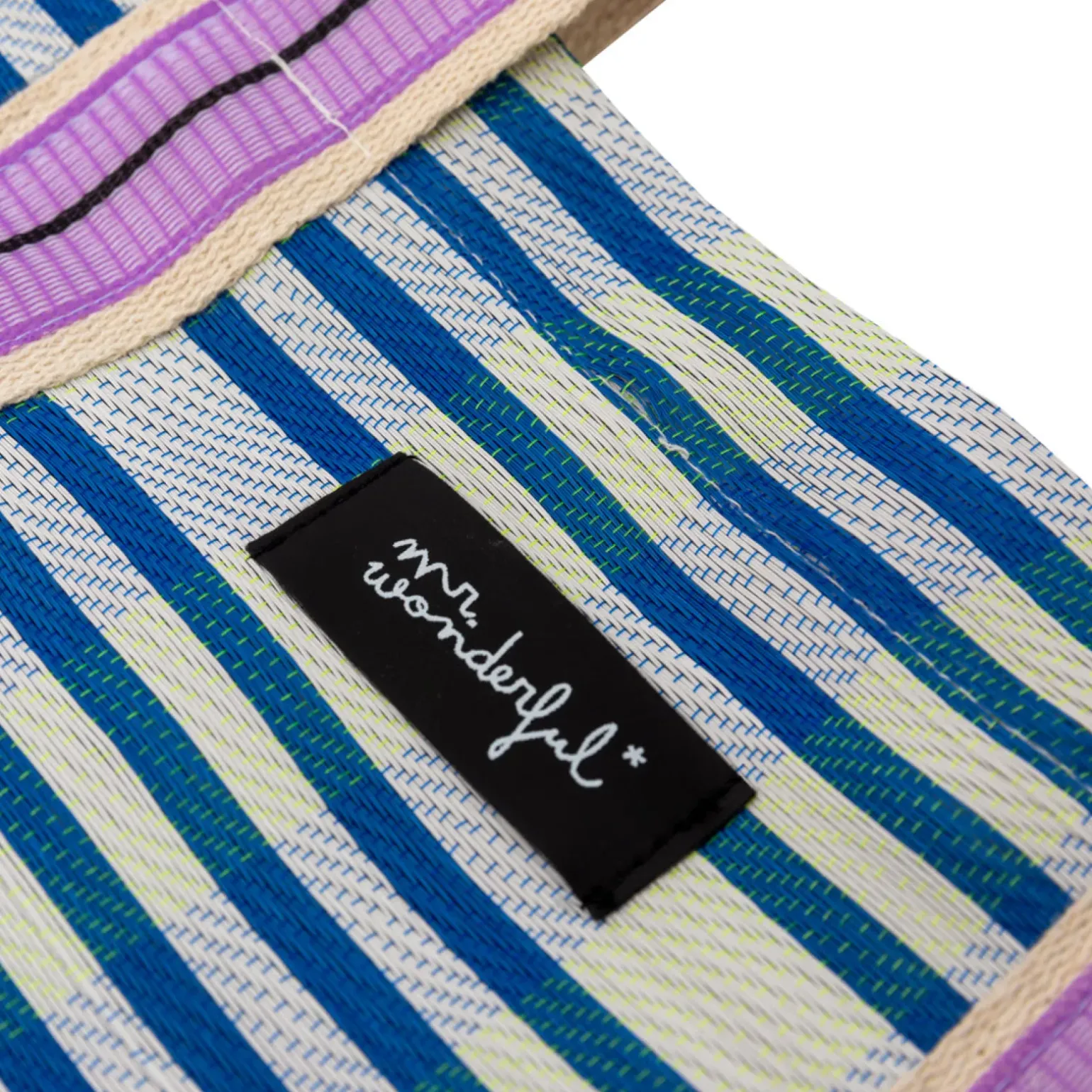 Tote Bag - Blue And White